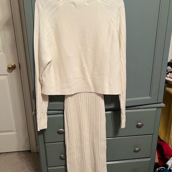 Anrabess 2 piece white/ivory sweater dress XL - Picture 3 of 6